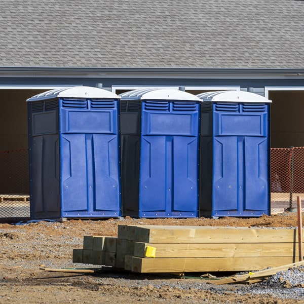 what is the expected delivery and pickup timeframe for the porta potties in Yosemite Lakes CA